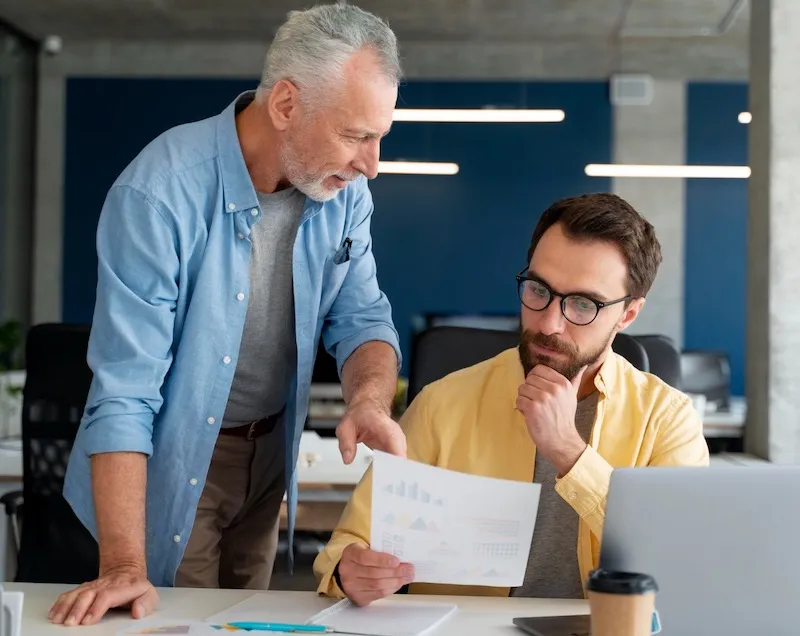 Image of team at work